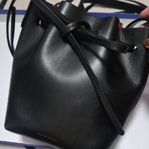 Mansur Gavriel Black Mini Bucket Bag